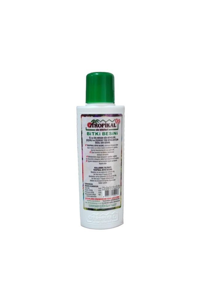 Bitki Besini 4 Adet 225 Ml, Bütün Çiçekler Için Vitamin, Her Çiçeğe Uygun Besin, Çiçek Coşturan