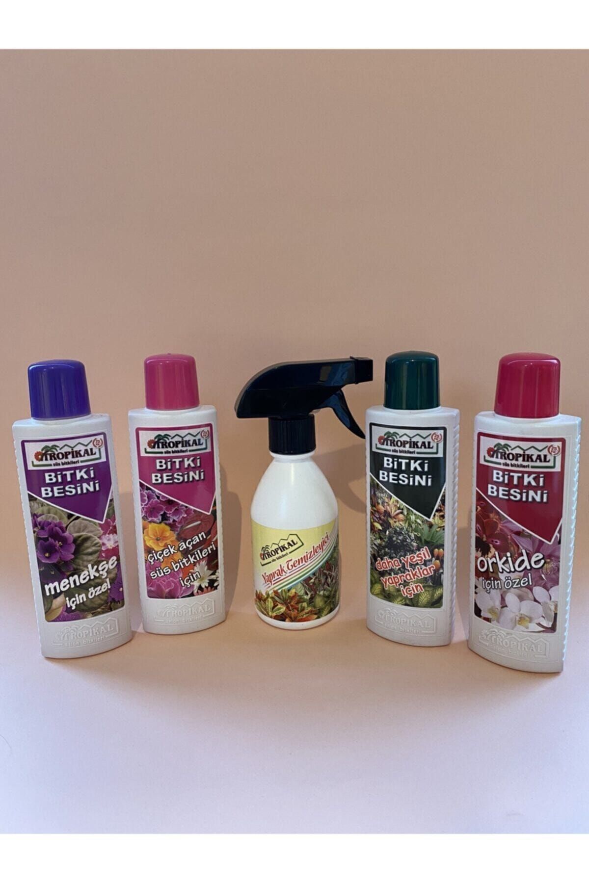 Bitki Besini Seti 4 Adet 225 Ml Ve Yaprak Temizleyici 250 Ml