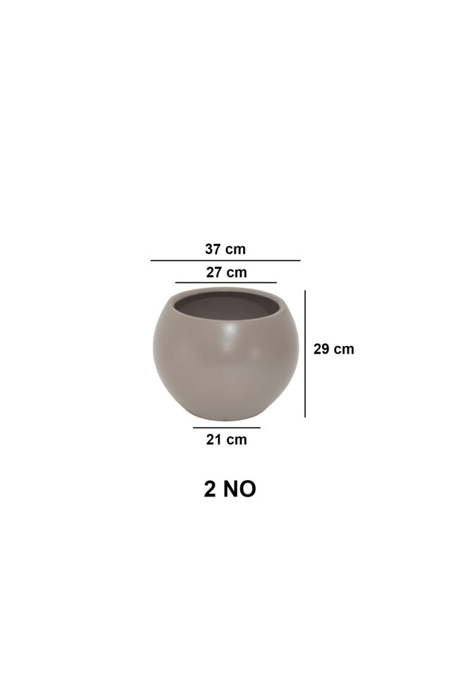 Yuvarlak Saksı Salon Saksı 30 cm Boş saksı plastik çiçek saksısı saksı küre saksı mocha